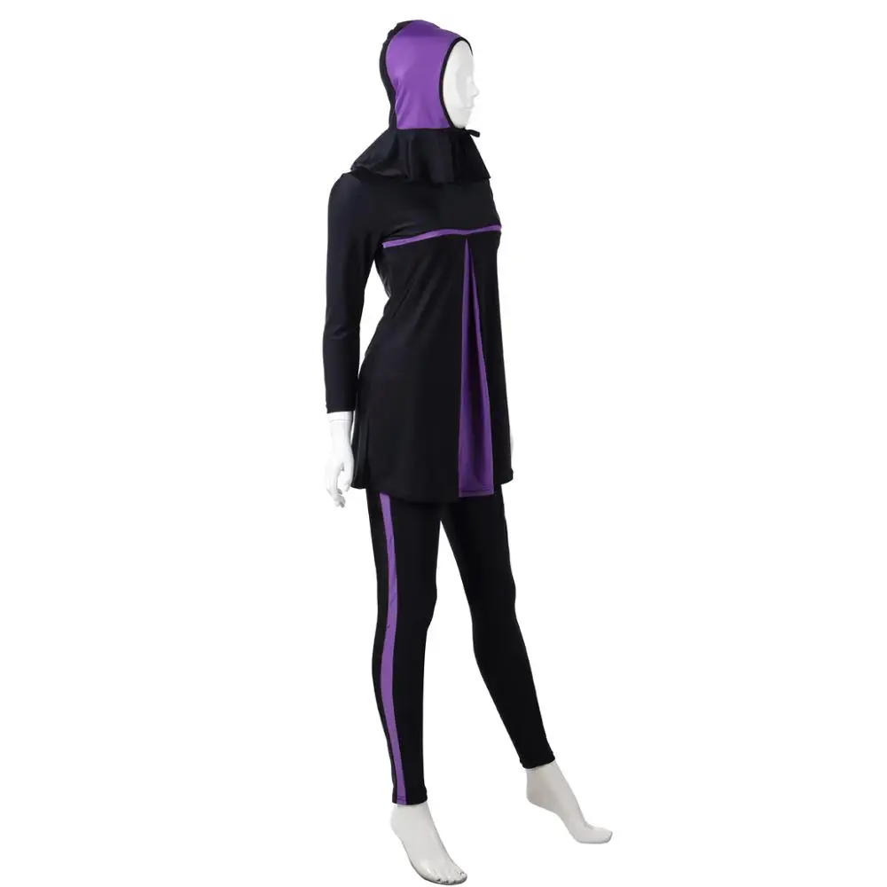 3 PCS Muslim Swimwear Burkini Modest Bathing Suit Islamic Swimsuit for Women