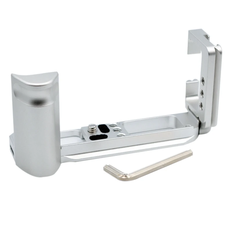 

L-образный кронштейн для штатива с быстроразъемной пластиной для Fujifilm X-E4 ручка для беззеркальной камеры вертикальный L-образный кронштейн