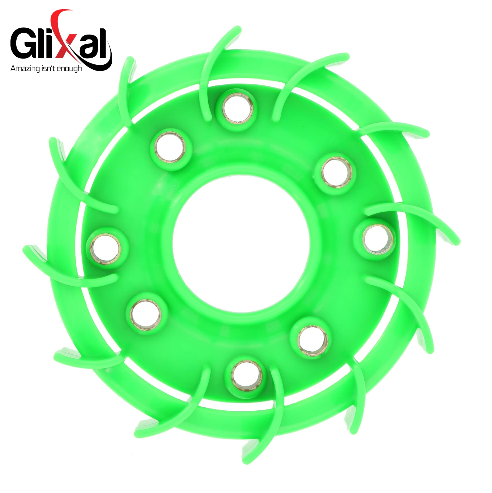 Охлаждающий вентилятор Glixal GY6 50cc 125cc 150cc High Flow Performance Racing TURBO для 139QMB 152QMI 157QMJ скутера, мопеда, квадроцикла, картинга