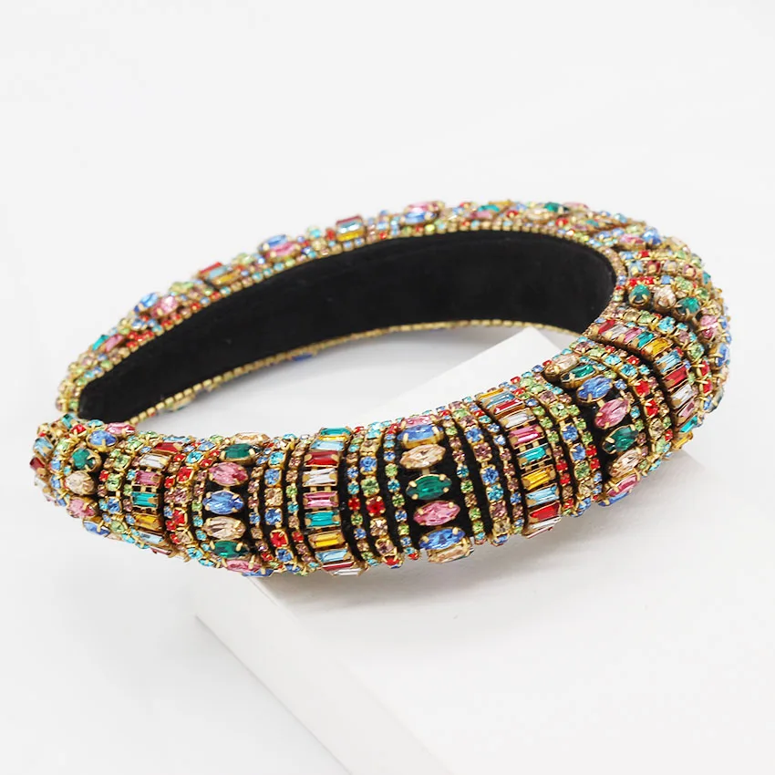 New European and American Baroque luxury rhinestone court headband dance party cocktail temperament wild 780 | Украшения и