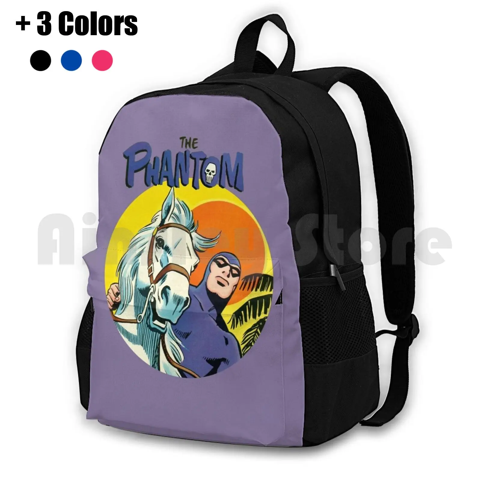 

The Phantom Outdoor Hiking Backpack Waterproof Camping Travel Phantom Superhero Comicbook