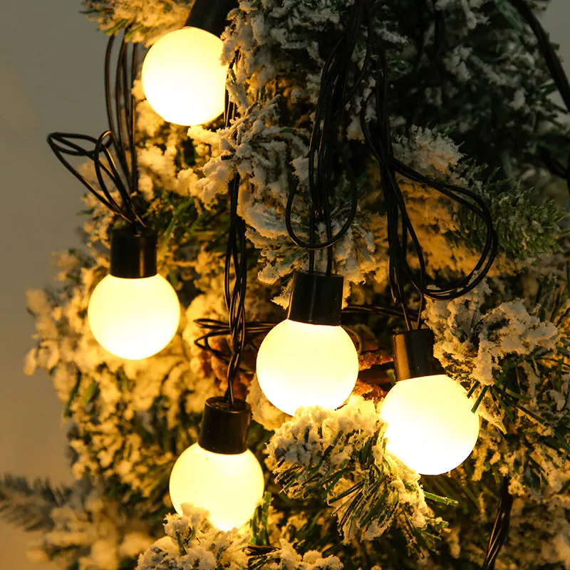 Светодиодная гирлянда с шариками 6 м/10 м комнатный Рождественский шнурок
