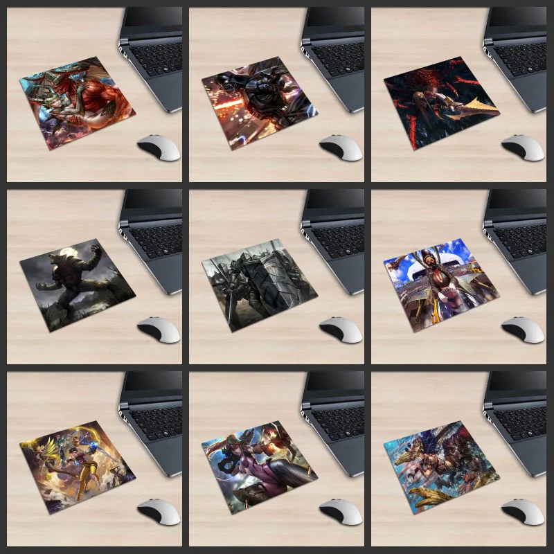 XGZ аниме квадратный черный игровой коврик для мыши резиновый дьявол оборотенок