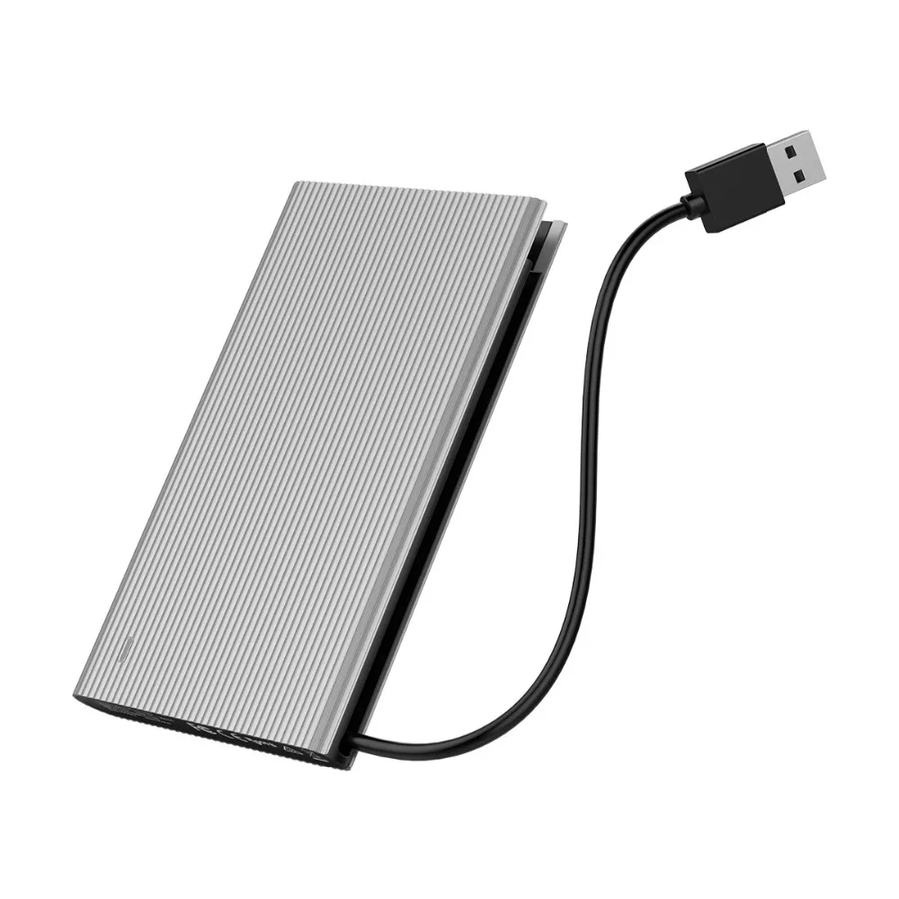 Чехол ORICO HDD 2,5 SATA для USB 3,0 чехол HD со встроенным кабелем для передачи данных Поддержка 4 ТБ HDD SSD чехол для внешнего жесткого диска