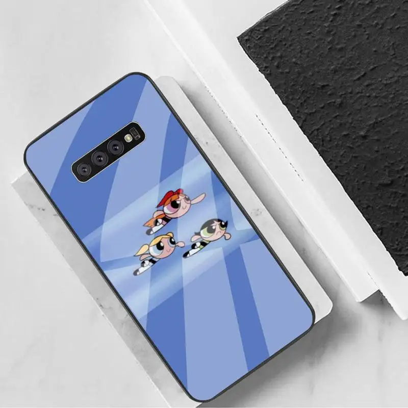 

Powerpuff Girls Phone Case Tempered Glass For Samsung S6 7 8 9 10 20 Plus Ultra Note8 9 10 10pro