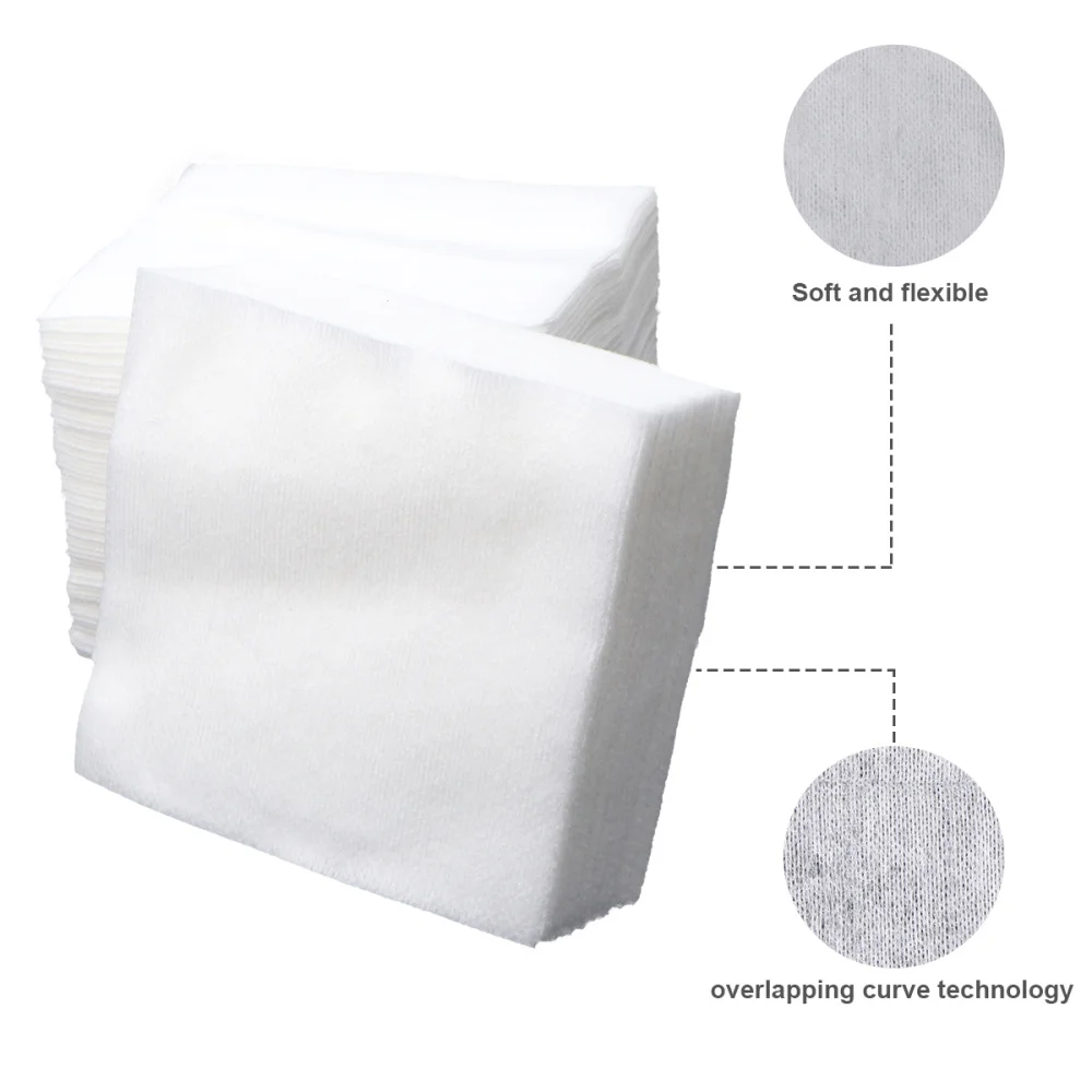 

300PCS Non Woven Gauze Pad First Aid Supplies Accessory for Wound Care (White)