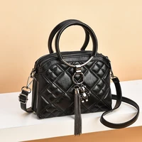 new womens pu leather shoulder bag all match fashion luxury black small handbags elegant messenger shoulder bags for women