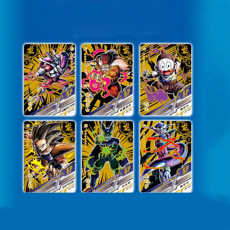Tarjetas de Dragon Ball para colecci&oacute;n, colecci&oacute;n de cartas Flash 3D, Son Goku, Vegeta IV, juego de cartas, novedad de 2021-4