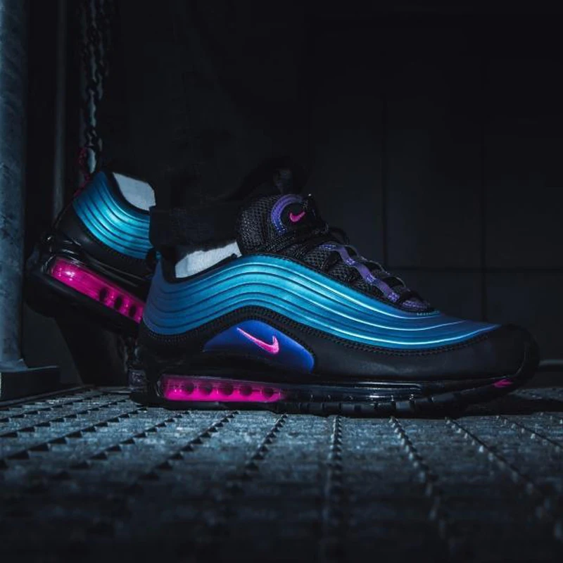 Мужские кроссовки для бега от Nike Air Max 97 удобные Светоотражающие спортивные с