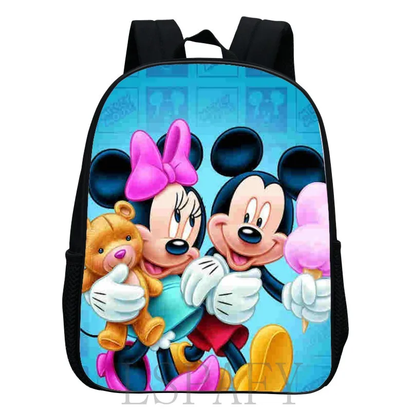 Нейлоновый рюкзак для девочек с изображением Микки и Минни Маус|Школьные ранцы| |