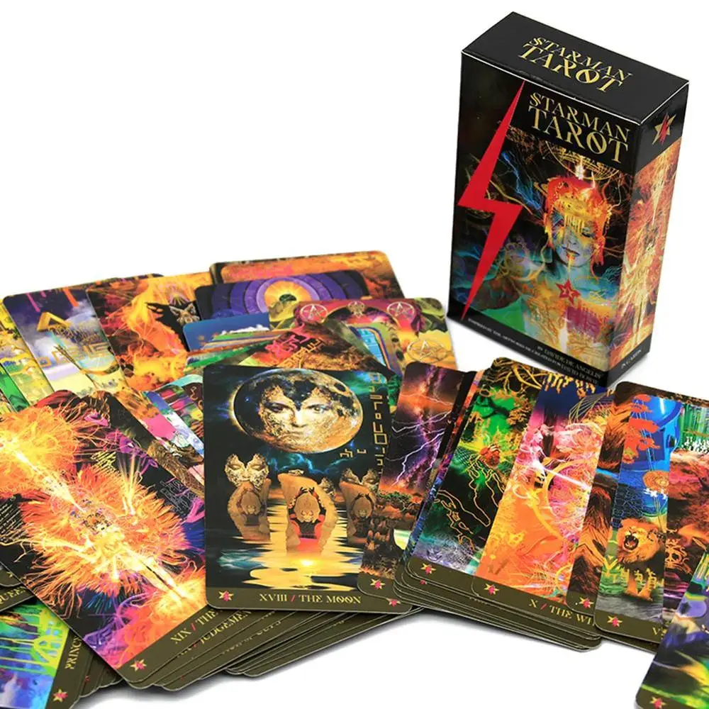 78 шт. настольные игры Starman Tarot Card Deck Davide De Angelis с нетерпением ожидаемый набор Таро PDF