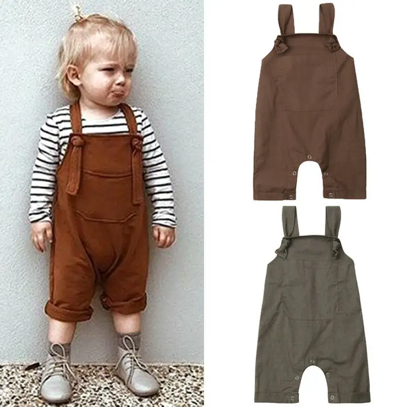 Комбинезон для новорожденных девочек и мальчиков 0-18 месяцев повседневный