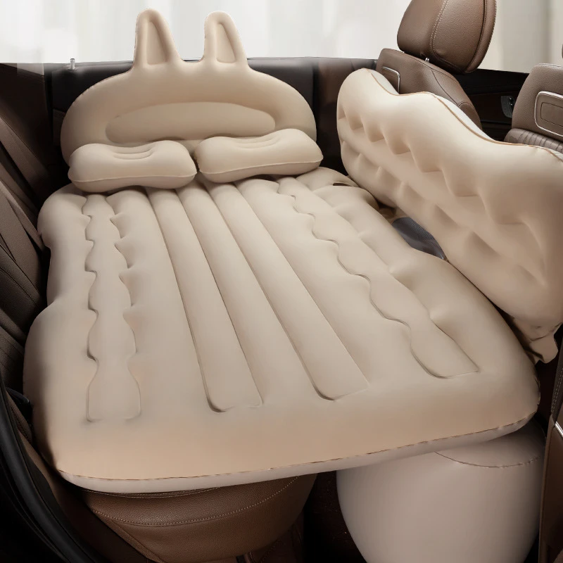 Car Travel Bed Automatic Air Mattress Sleeping Pad Inflatable BackSeat Outdoor Cushions Camping Sofa Accessories for | Автомобили и