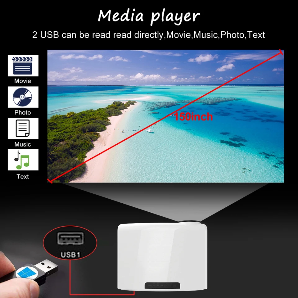 $149.65 WZATCO C2 1920*1080P Full HD 300inch 4D keystone LED Projector android Wifi Portable Home theater Beamer Proyector