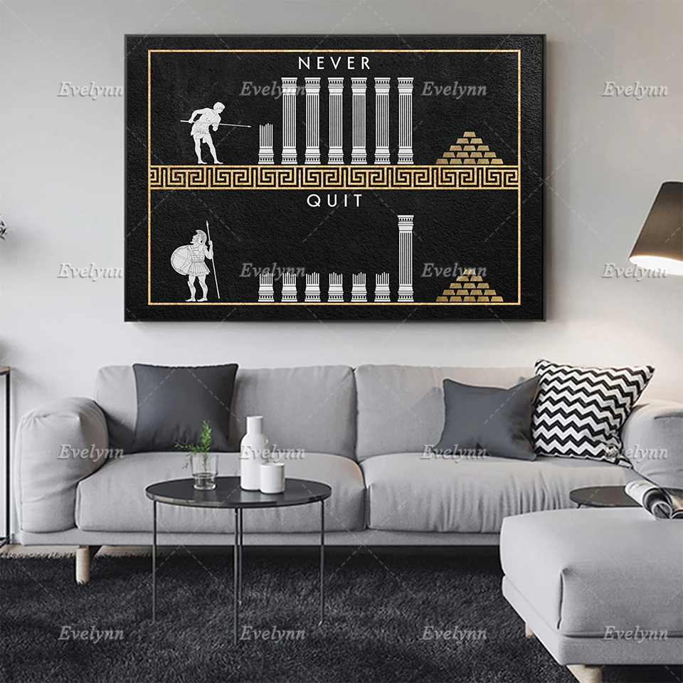 Современные Hd печати мотивационный постер/вдохновляющие холст &quotникогда не