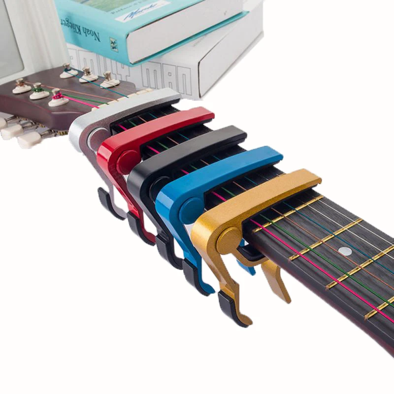 gitarre capo ballade elektrische gitarre tuner clip ukulele metall capo gitarre zubehör für 6 string acoustic classic free global shipping