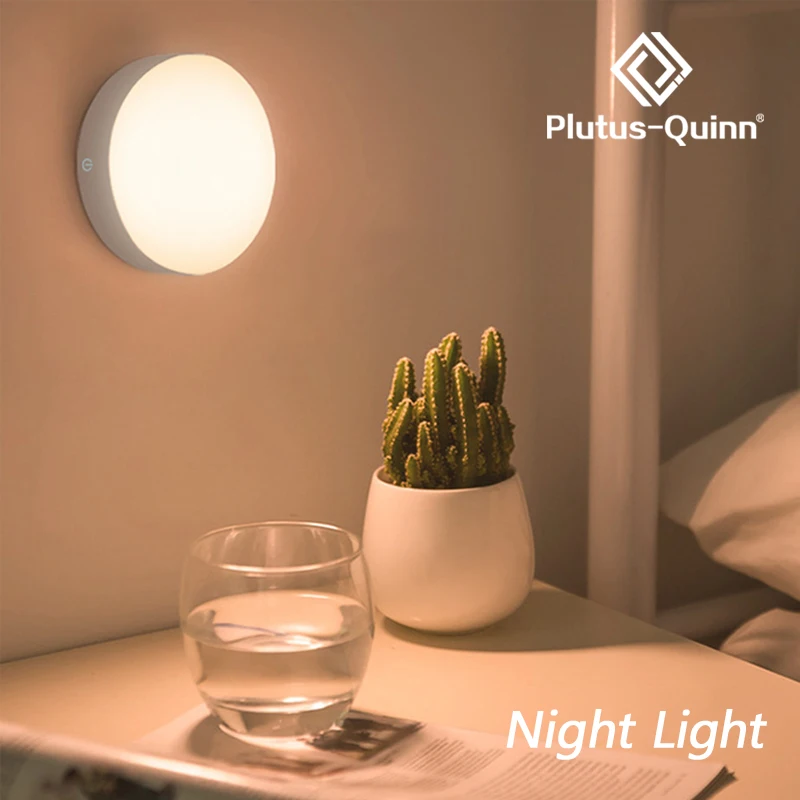 Ночник с датчиком движения теплый/белый ночник для дома детский ночной