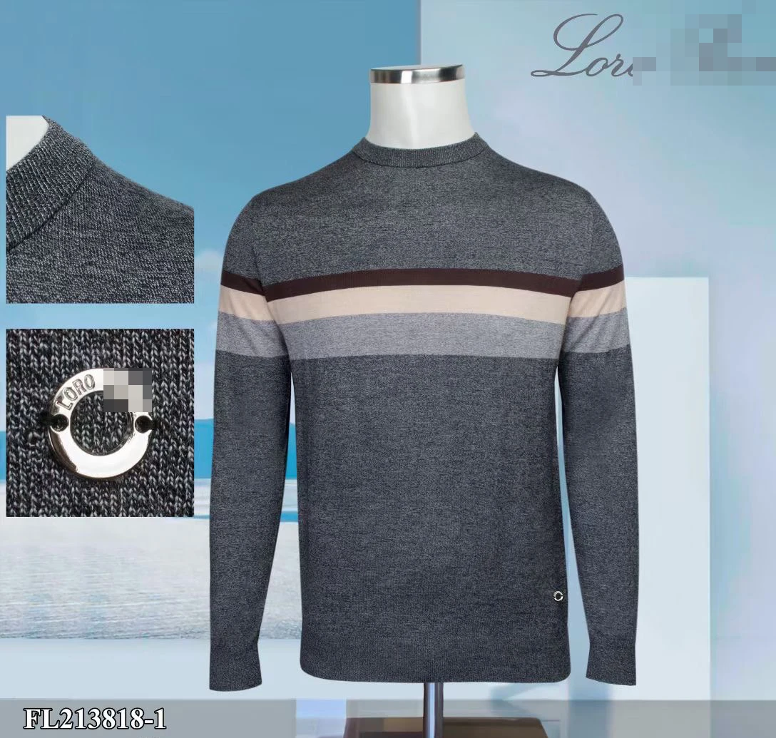 

Мужской кашемировый свитер с круглым вырезом, большого размера