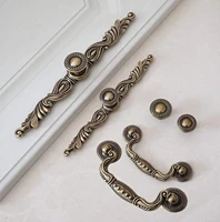 vintage furniture hardware retro cabinet drawer handles kitchen cupboard pulls wardrobe dresser handle antique bronze door knobs