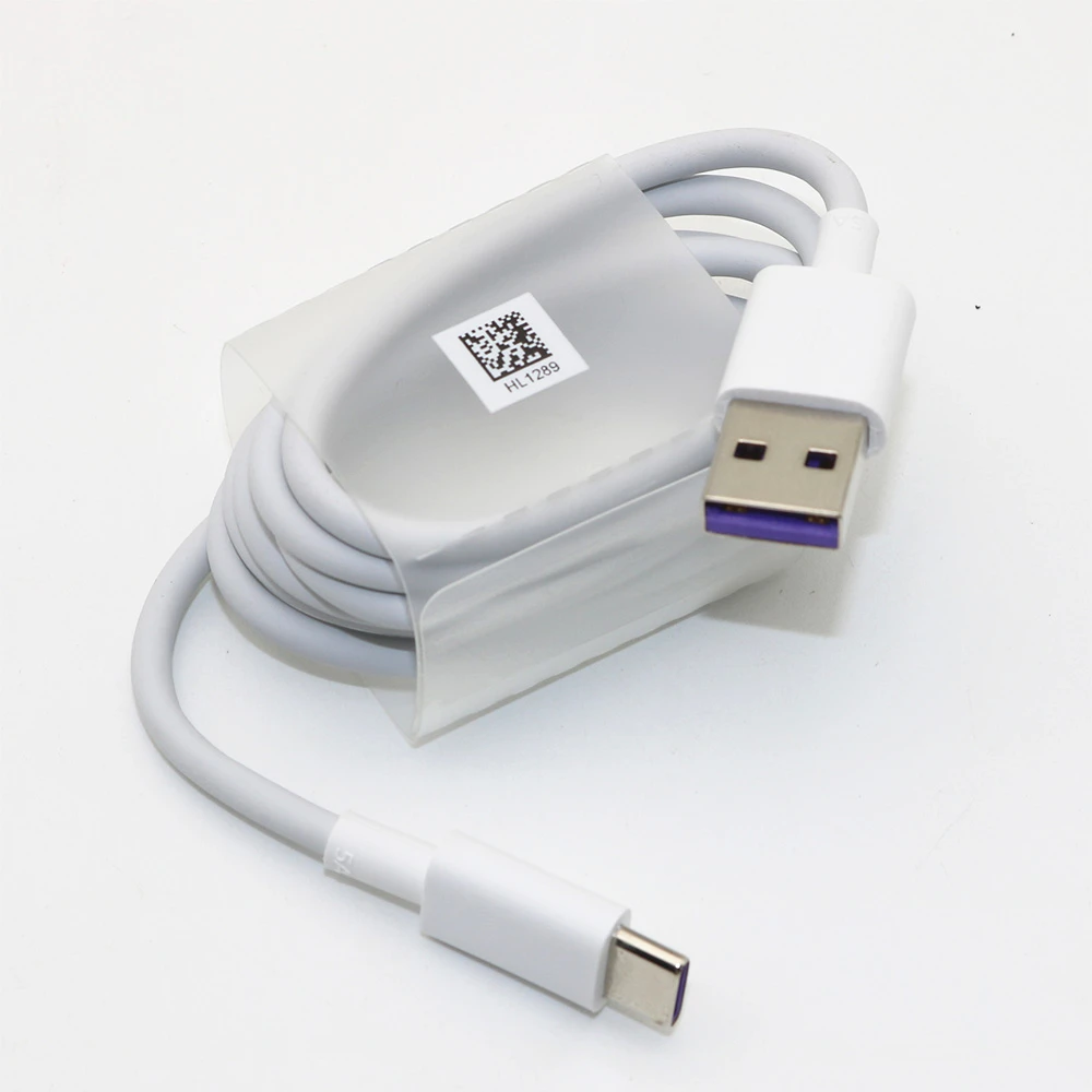 Оригинальное суперзарядное устройство Huawei 5 В/4 А кабель USB Type-C для быстрой