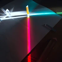 141487mm rainbow prism optical glass triangular triangle prism optics rainbow experiment