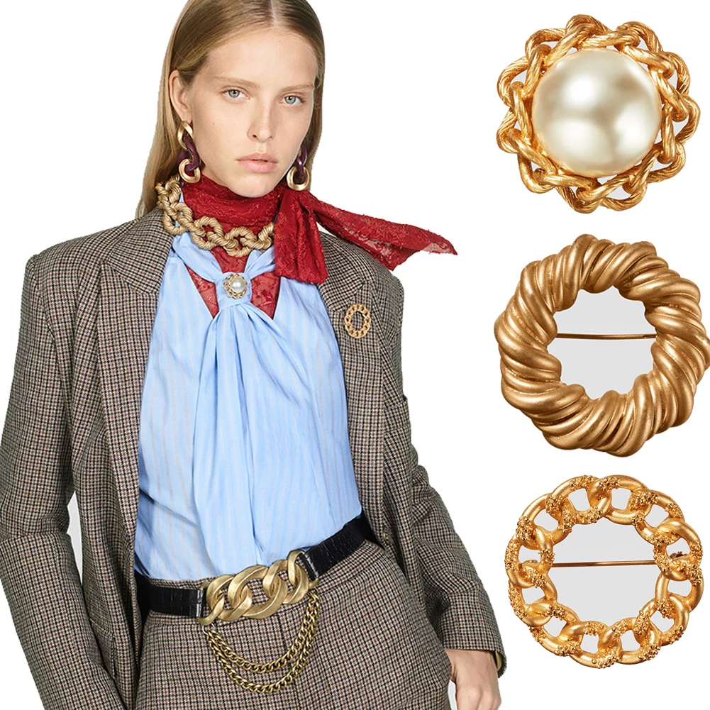 Винтажная элегантная женская брошь ZA 2019 в английском стиле роскошные аксессуары