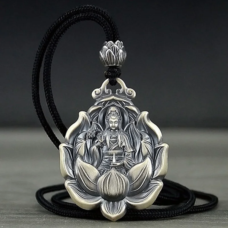 Новинка гуанинь Лотос Maitreya Будда твердый кулон переводное счастливое удачу и зло