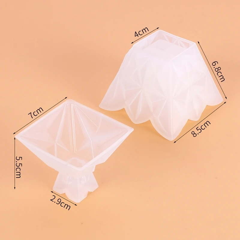 

Storage Box Silicone Mould Polygon Jewelry Package Box UV Resin Epoxy Mold DIY Jewelry Making Tools