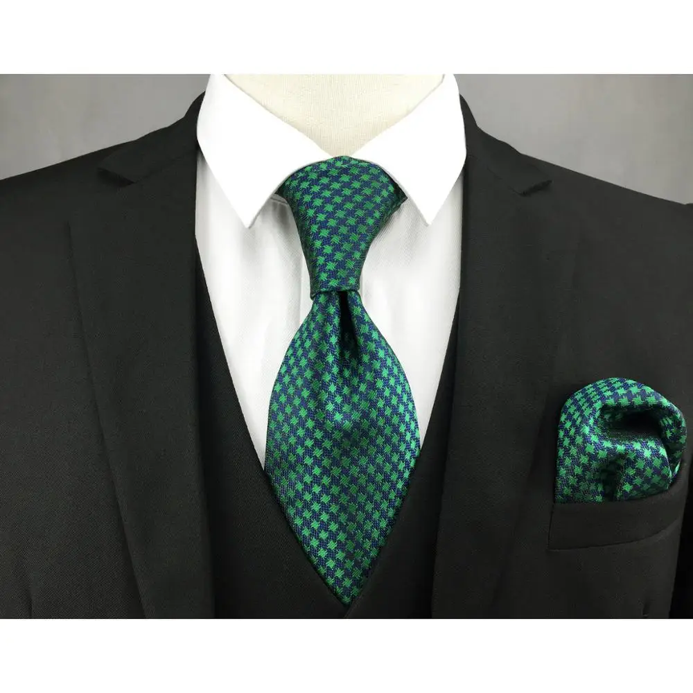 Мужской галстук бабочка F24 зеленый синий Хаундстут Шелковый дизайнерский