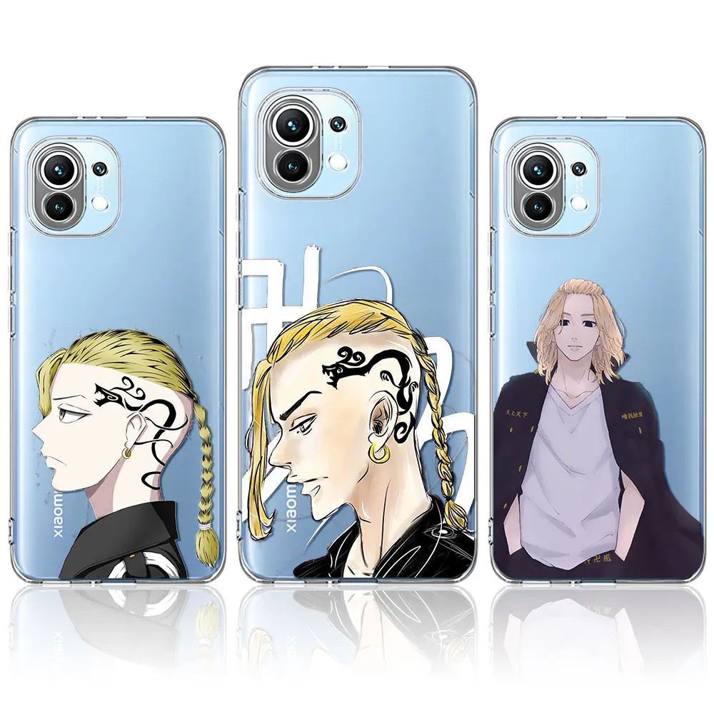 

Phone Case For Xiaomi Mi 11 11i 10 10T Lite 9 9T Pro CC9 Clear Soft TPU for Mi Note10 Pro Back Cover Casing Tokyo Revengers