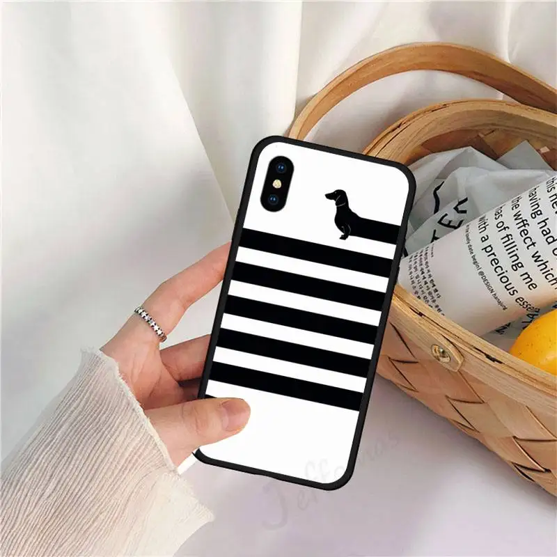 

Dachshund cute cartoon dog animal luxury Phone Case funda for iPhone 11 12 pro XS MAX 8 7 6 6S Plus X 5S SE 2020 XR