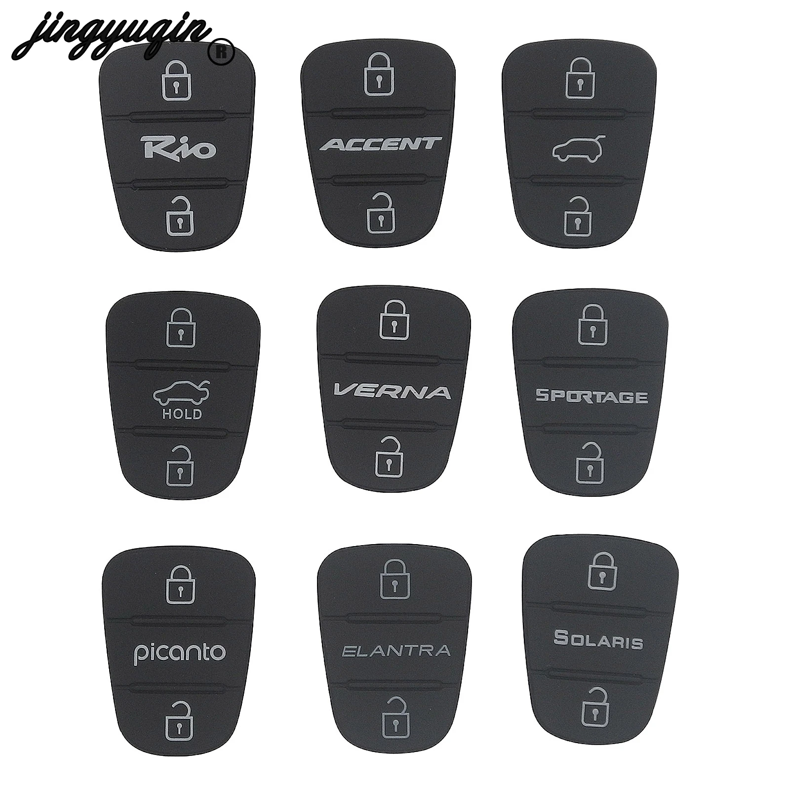 Jingyuqin Новый чехол для Hyundai Accent Verna Elantra Solaris l30 IX35 Kia Rio Sportage Picanto K2 K5|Ключ от авто| |