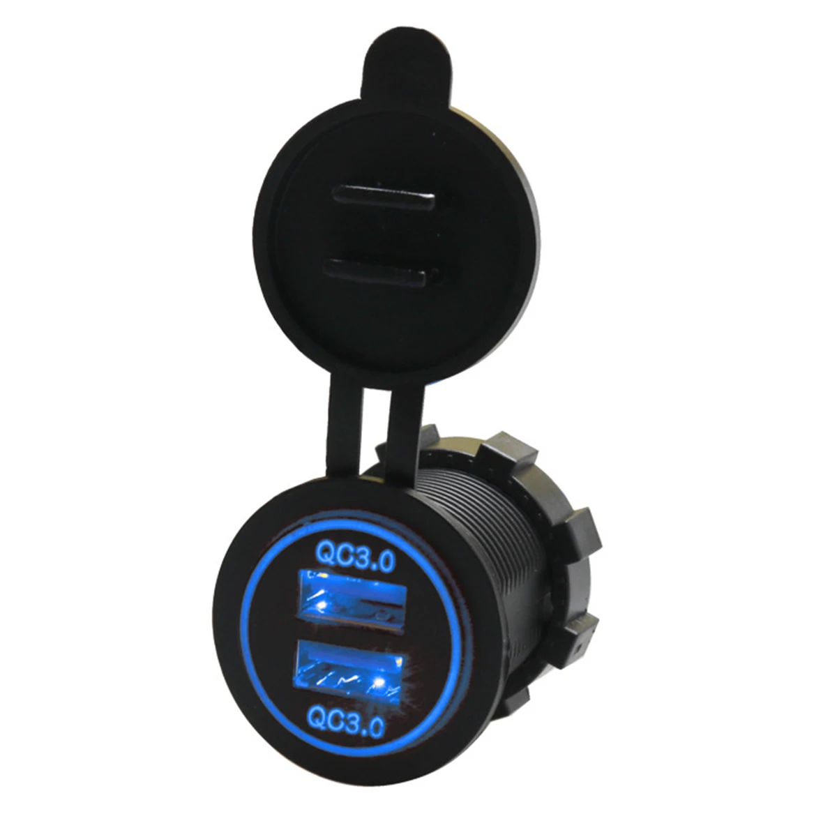 Автомобильное зарядное устройство Smart Dual QC3.0 USB Универсальная Быстрая зарядка с