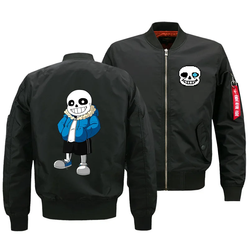Для взрослых мужчин и женщин куртка на молнии Аниме игра Undertale Sans Косплей Скелет