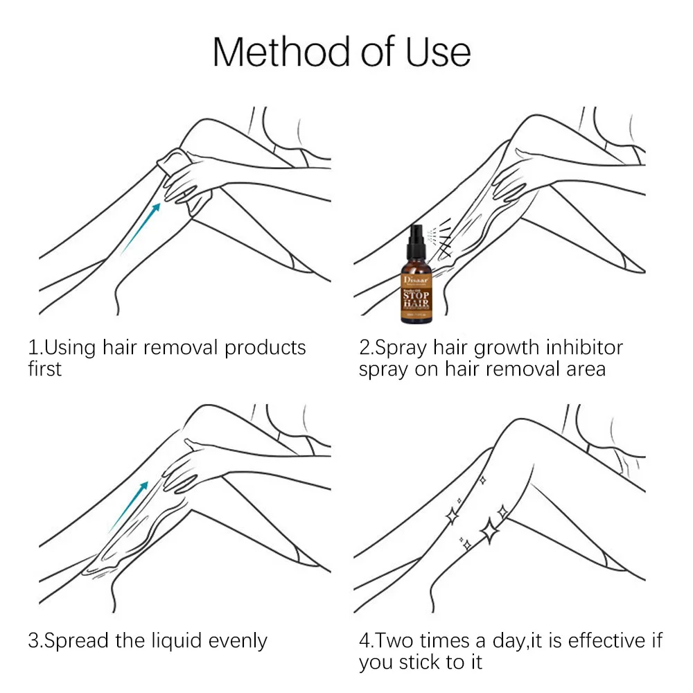 Змеиное масло спрей против роста волос быстрое ингибитор для ног и тела