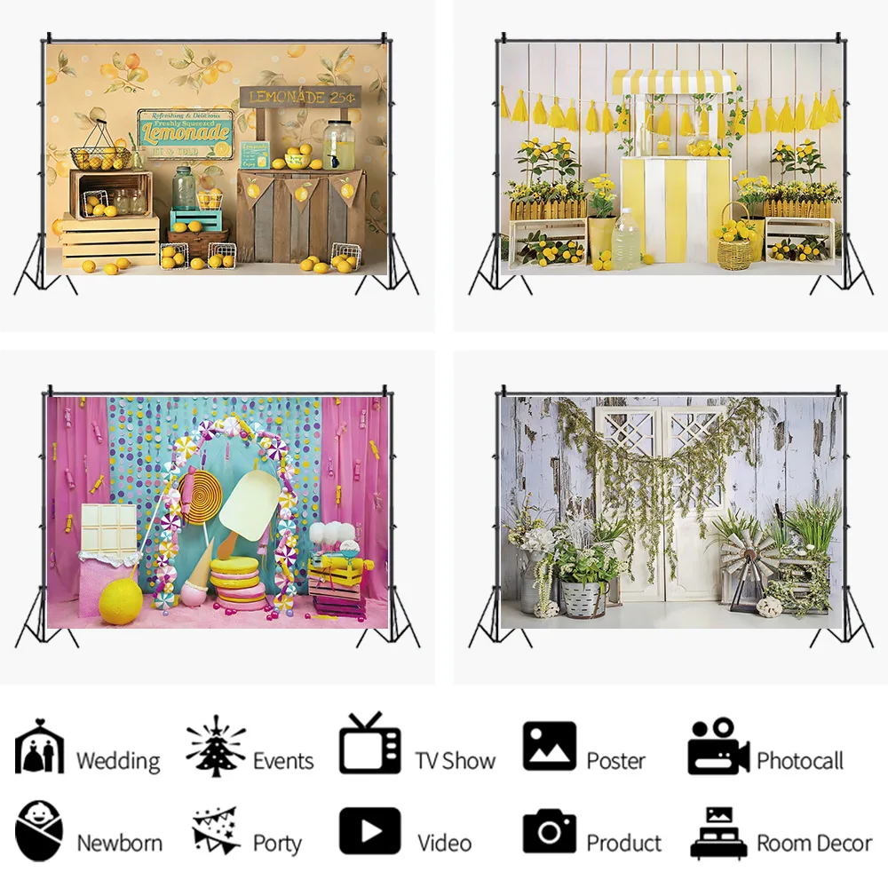 

Beautiful Balloon Indoor Picture Photography Photo Backdrop Baby Show Birthday Party Decoration Kids Custom Vinyl Background