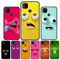 Funny Face Case For Xiaomi Redmi NFC Case Smile Case Redmi Note Pro 10S Funda Redmi9T NFC Cover