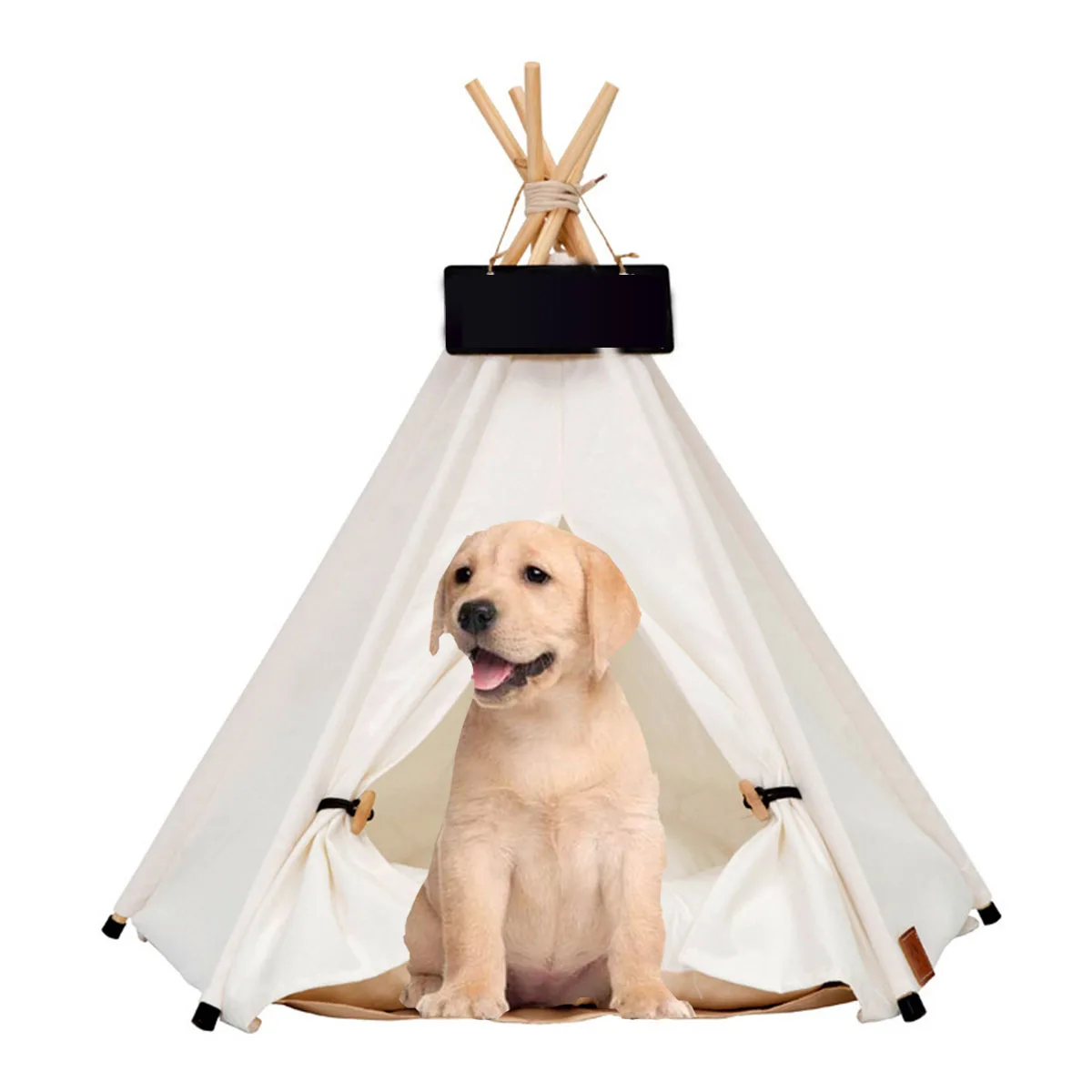 Палатка для домашних животных портативный складной вигвам с толстой подушкой