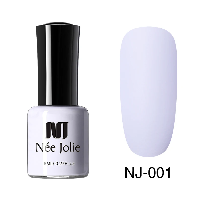 NJM-01 NEE JOLIE 8 мл Лак для ногтей чистая серия лак для ногтей Блестящий зеркальный матовый эффект лак для ногтей 66 цветов - Цвет: NJM-01