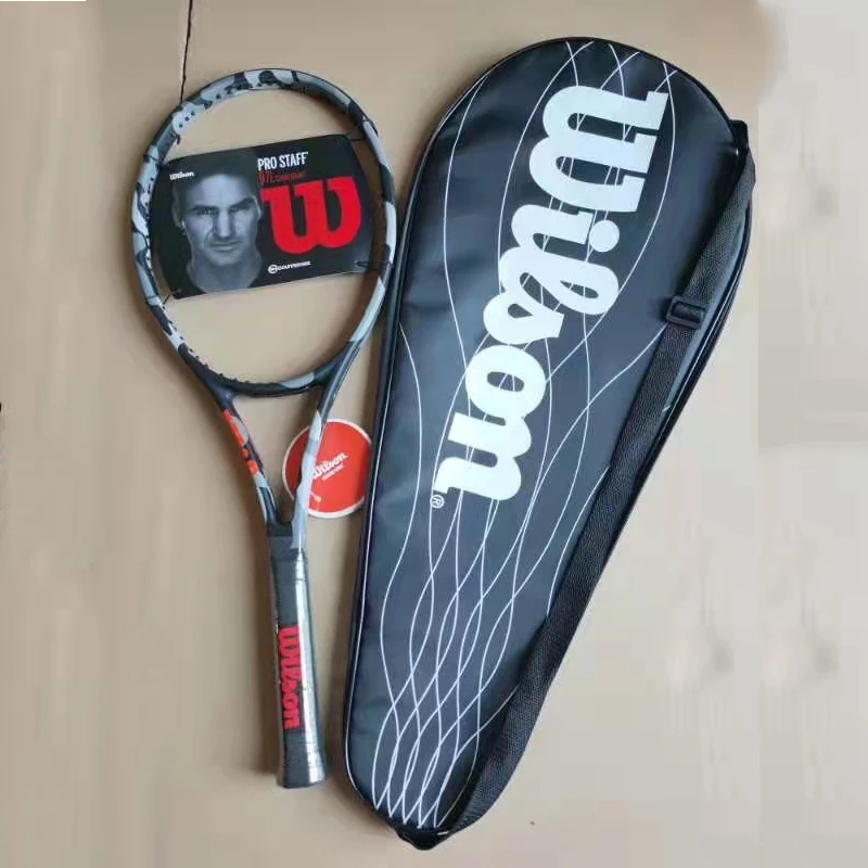 

L2 290g Tennis Racket Adult Professional Full Carbon Training Single Rackets Tenis Padel String Bag Ultra PRO STAFF 97L CVCAMO