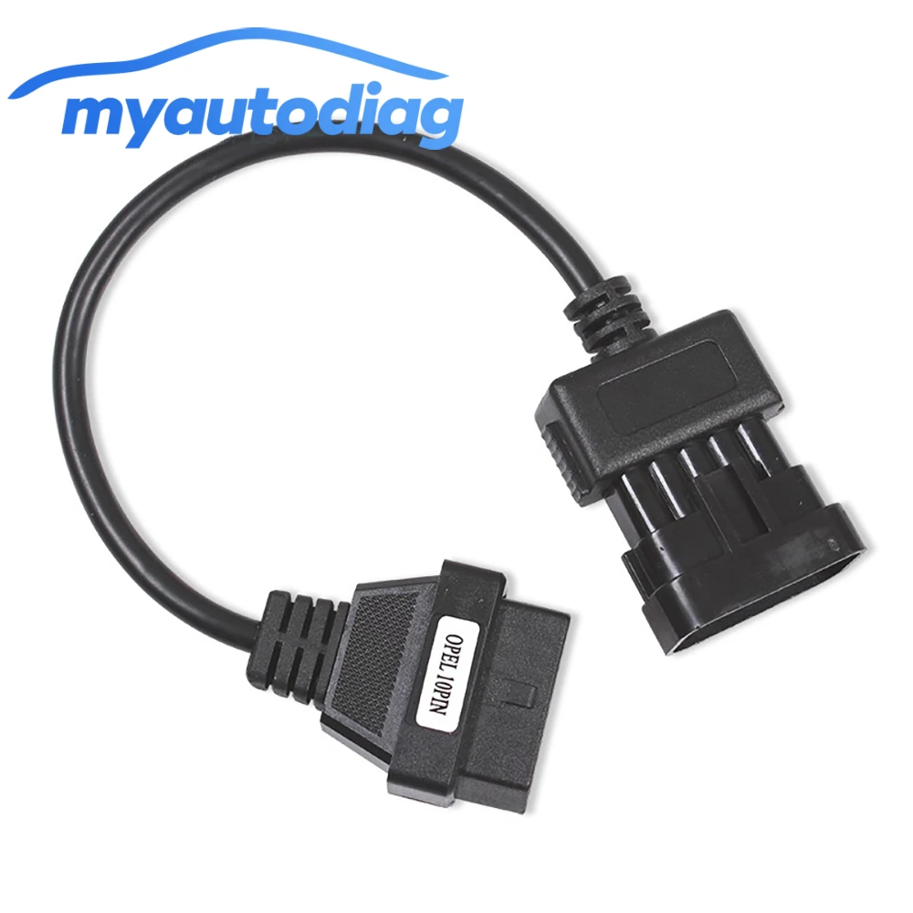 OBD2 10pin кабель для Opel 10Pin к OBD2 16Pin Женский Диагностический соединительный кабель OBD II для Opel 10 Pin