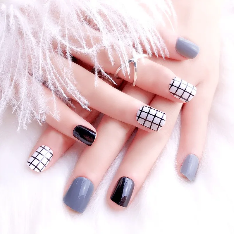 24 шт. искусственные ногти для дизайна ногтей|Накладные ногти| |