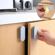 

2 Pieces Door Window Cabinet Punch-Free Drawer Organizer Handle Holder Multifunctional Labor-Saving Auxiliary Device Storage Box