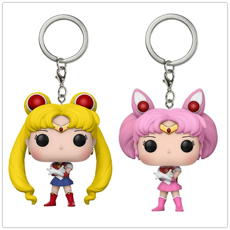 Карманный Брелок Сейлор Мун Чиби чибисша цепочка для ключей экшн фигурка
