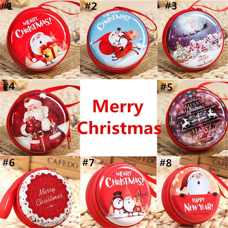 

Christmas Coin Purse Pendants Ornament Kids Gift For Home Xmas Party Decorations Earphone Organizer Box Bags Box Purse