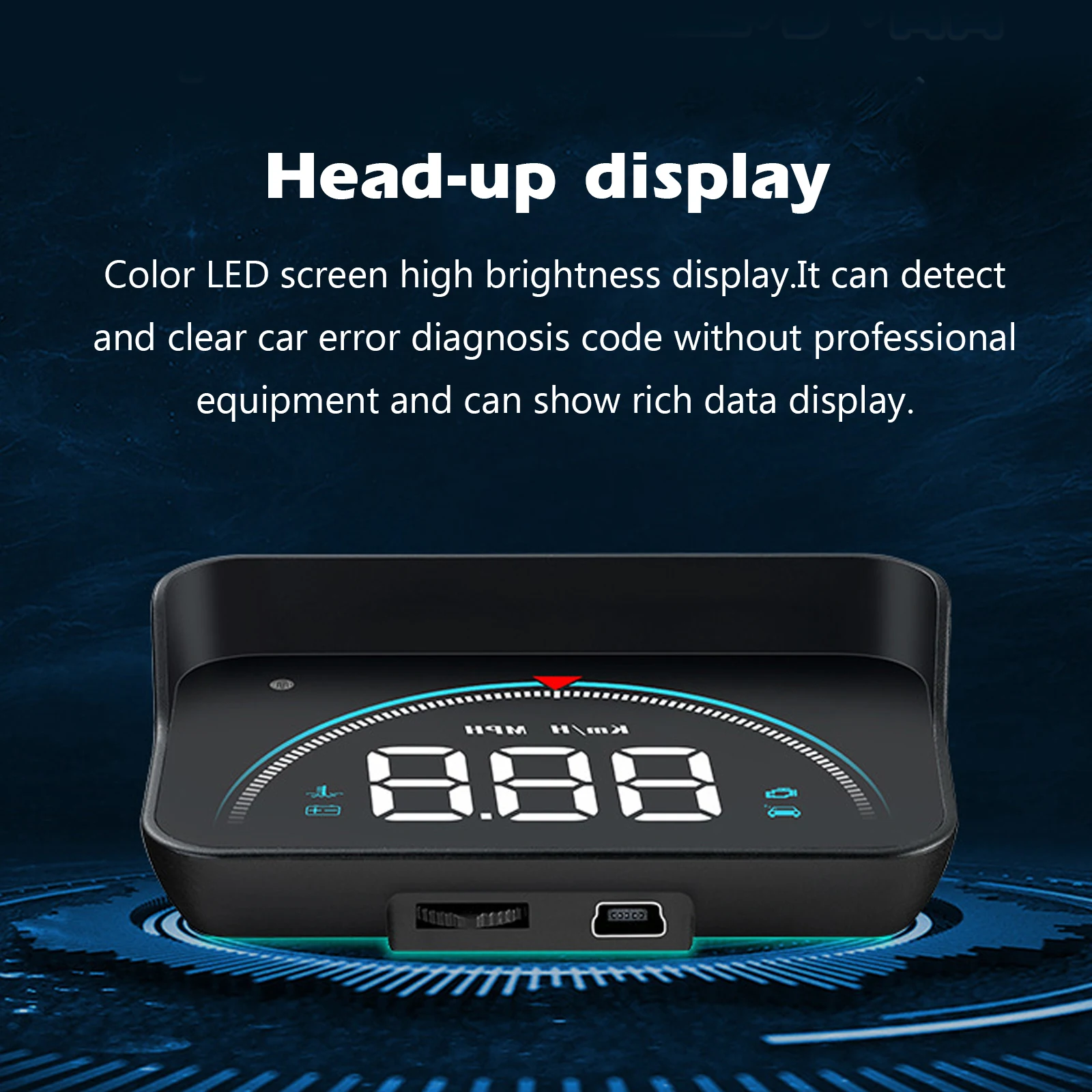 Дисплей на лобовом стекле для Lexus Tesla Model 3 Smart OBD2 Автомобильный дисплей цифровой