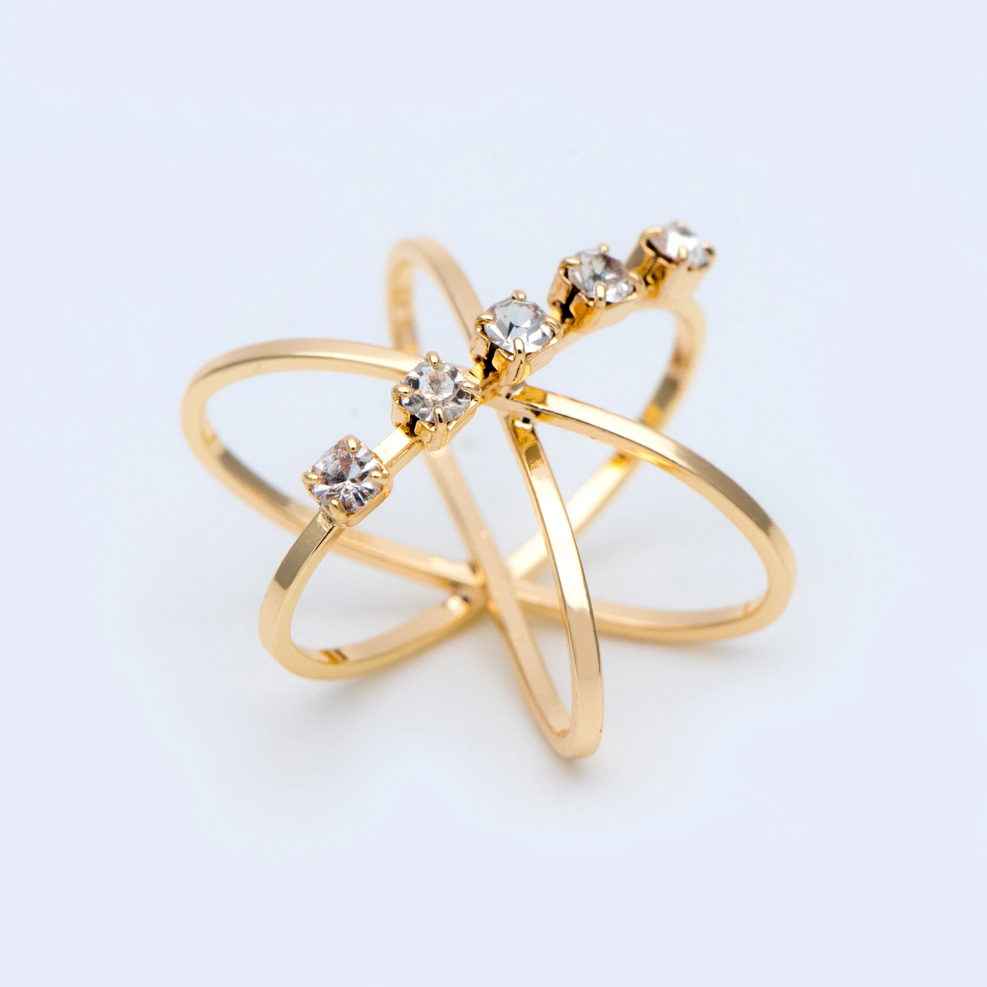 

10pcs CZ Paved Wired Ball Charms 22mm, 18K Gold plated Brass Pendants (GB-899)