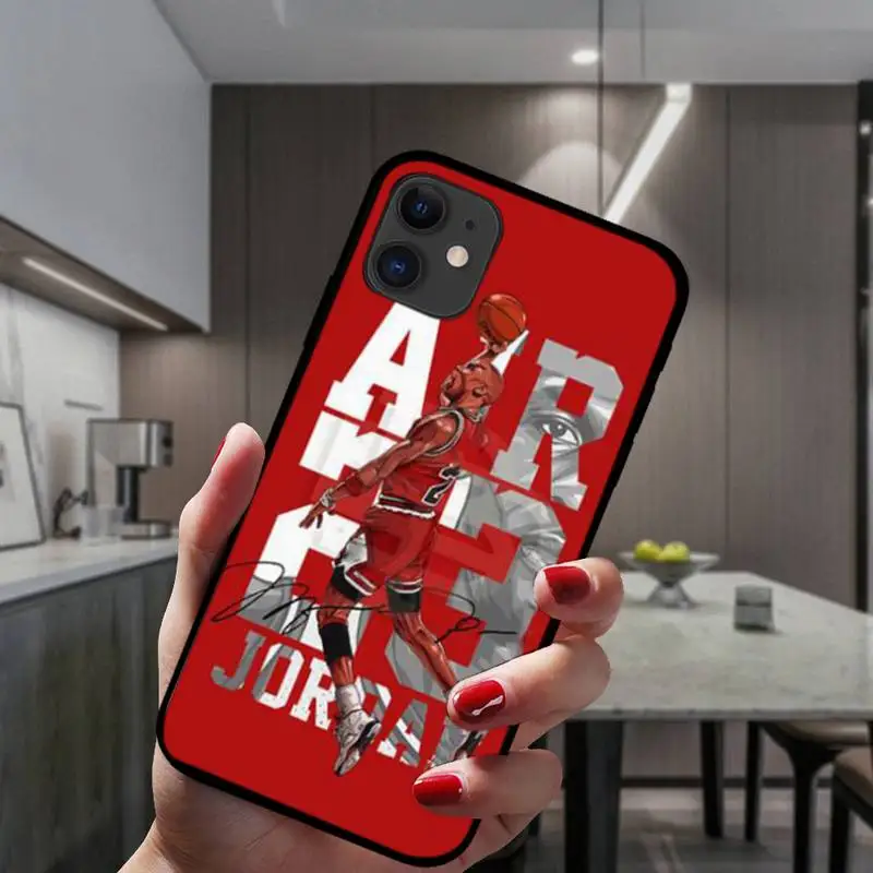 

ZFGHSHYQ Manton Baloncesto 23 Jordan Funda Phone Cases For IPhone 6 6s 7 8 Plus X Xs Xr Xsmax 11 12 Pro Promax 12mini