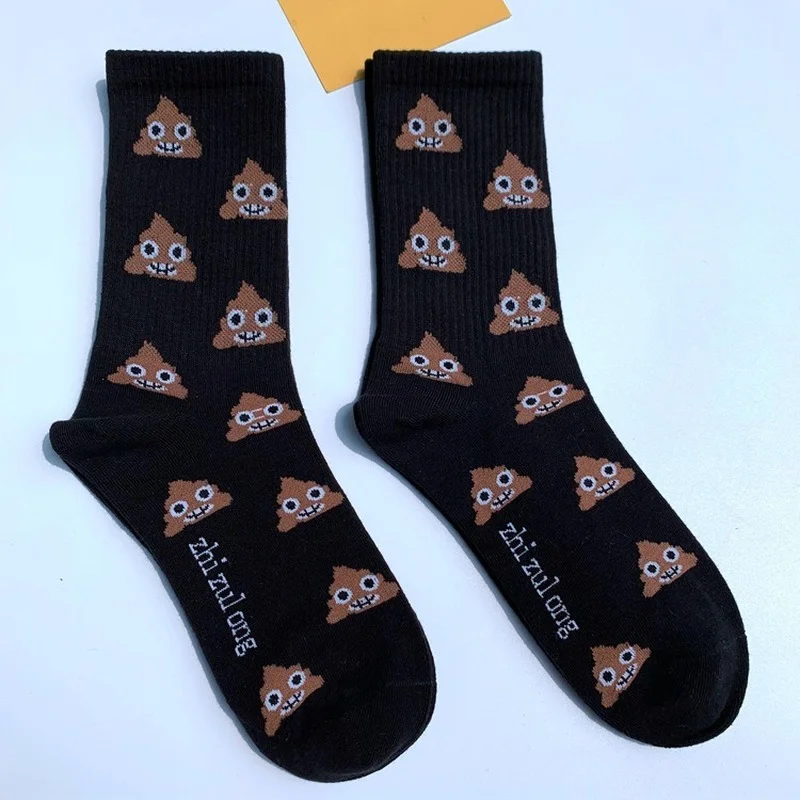 

Cartoon Woman Sock Harajuku Ladies Socks Crew Solid Happy Fashion Sox Warm Couples Hip Hop Cotton Vintag Autumn Winter Sokken