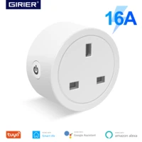 tuya smart wifi plug uk 16a app remote control socket outlet with energy monitoring function works with alexa google home
